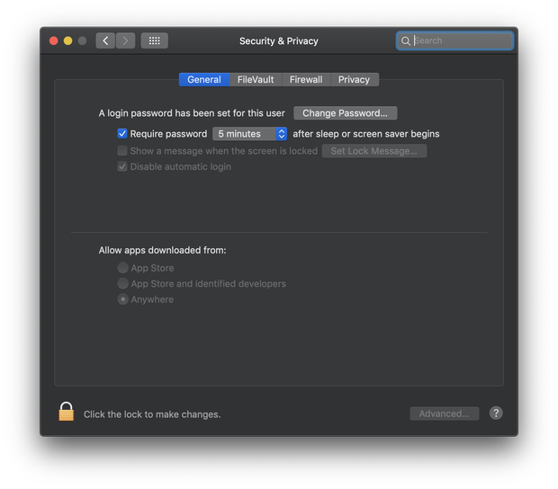 Mojave allow apps from anywhere